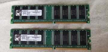 Pamięć RAM Kingston DDR 400Mhz 2x 512MB