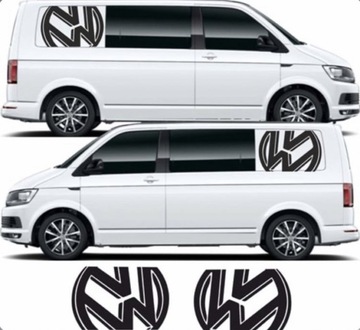 Zestaw naklejki VW t4 t5 t6 150cm logo multivan