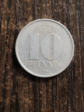 DDR 10 pfennig 1963r