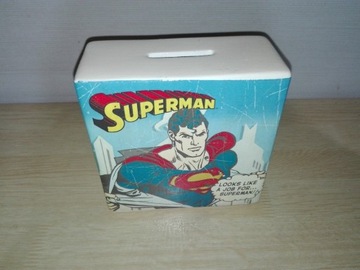 Superman porcelanowa skarbonka