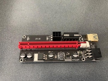 Riser PCI-E 1x-16x USB 3.0 SATA 6-PIN 009s