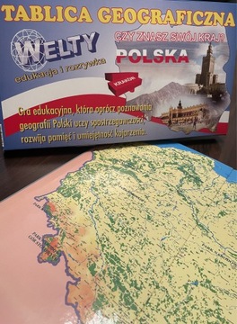 Gra edukacyjna geograficzna Polska 5+