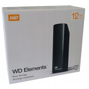 WD ELEMENTS DESKTOP 12 TB - STAN NOWY 