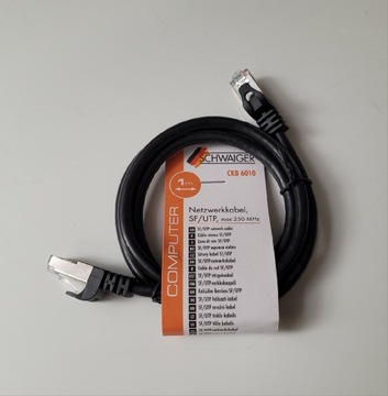 Kabel sieciowy SF/UTP CKB6010 Schwaiger 1m