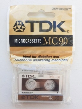 Kaseta mikrokaseta TDK MICROCASSETTE MC-30