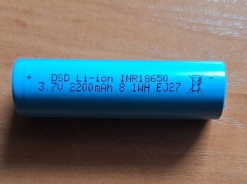 Nowe ogniwa DSD INR18650S 2200mAh 3.7V