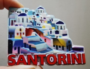 Magnes na lodówkę 3D Grecja Santorini