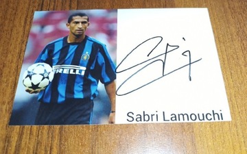 Sabri Lamouchi, autograf, Inter Mediolan 