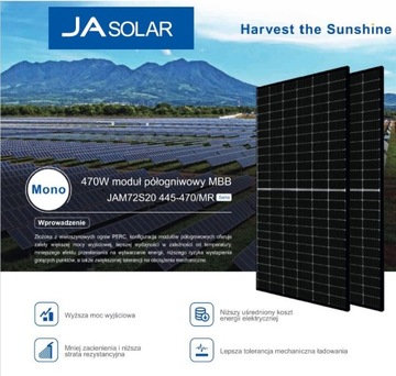 Panel fotowoltaiczny 460W JA Solar JAM72S20-460/MR