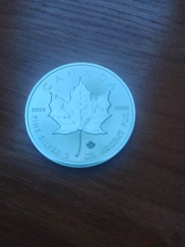 Srebrne monety Kanadyjski Liść Klonowy 1OZ