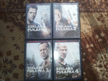 Szklana Pułapka 1-4 kolekcja 4xDVD lektor PL