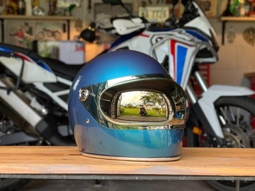 Kask motocyklowy Biltwell GRINGO S Pacific Blue Medium M Cafe racer vintage
