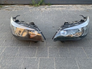 Lampa przednia xenon BMW e60 e61 Europa lewa prawa komplet