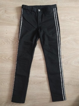 Spodnie jeansy dżinsy rurki H&M 146 cm