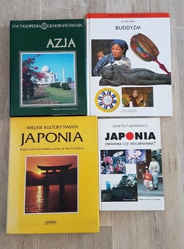 Zestaw 4 książek: Japonia, Azja