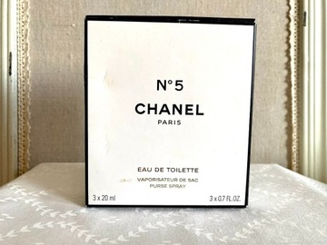 Perfumy No 5 Chanel. Atomizer + 3 wkłady, 2000 rok