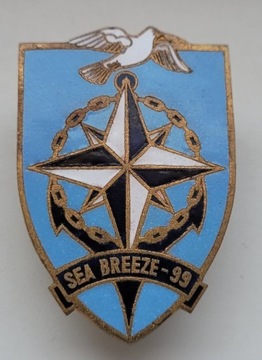 Odznaka ZSRR marynarska Wielonarodowe ćwiczenia wojskowe Sea Breeze