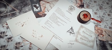 Harry Potter uniwersum, list z Hogwartu zestaw