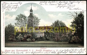 LUBSKO Sommerfeld pałac schloss 1902