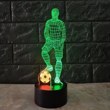 Lampka Led 3D piłka nożna nowość 