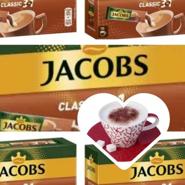 Kawa rozpuszczalna Jacobs  3w1, 50 szt. z Niemiec 