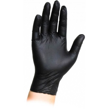 Rękawiczki Jednorazowe LATEX BLACK 100 szt 