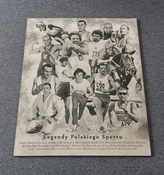 Grawerowany plakat "Legendy Polskiego Sportu"