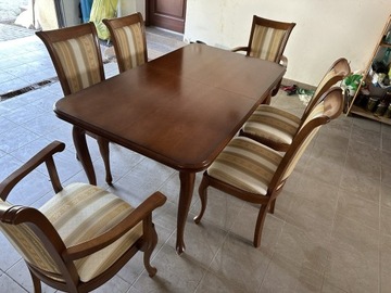Zestaw elegancki stół + 10 krzeseł