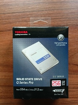 DYSK SSD TOSHIBA Q Series Pro 256 GB - jak NOWY