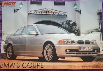 Duży plakat BMW 3 Coupe E46 81/55 cm
