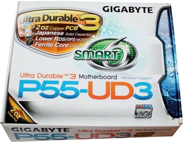 Płyta główna Gigabyte GA-P55-UD3 s1156 skl.kpl.