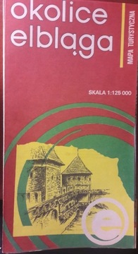 Okolice Elbląga mapa Turystyczna 1986