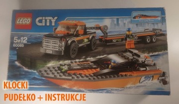 ZESTAW LEGO City 60085 Terenówka z motorówką