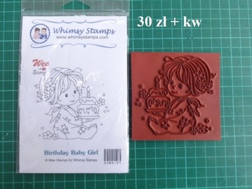 STEMPEL - Whimsy Stamps - Birthday Baby Girl