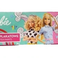 Farby plakatowe Barbie 12 słoików