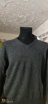 POLO SZARY SWETER L