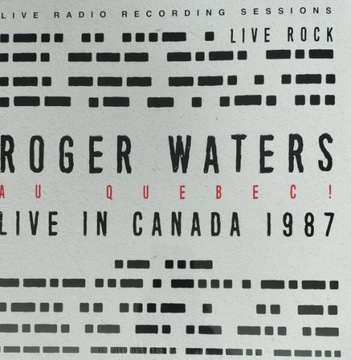 Roger Waters Live In Quebec Canada 2 lp