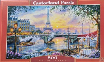Puzzle 500 elementów Tea time in Paris Castorland