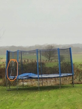 Trampolina duża kompletna z siatką 426 cm