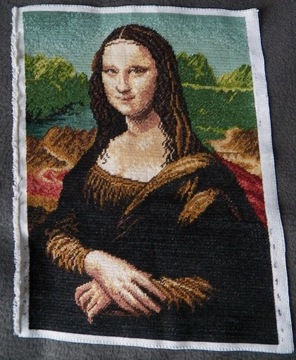 Haft gobelinowy- Mona Lisa - obraz