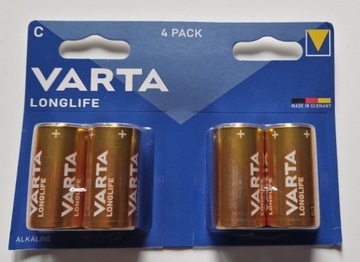 Blister 4szt bateria alkaliczna VARTA Longlife R14