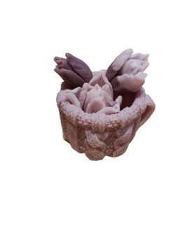 Mydełko mydło naturalne Tulipany w kubeczku 