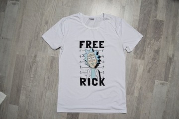 Biała koszulka Rick and Morty L