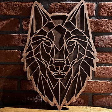 Obraz w drewnie "Wilk"