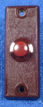 Przycisk dzwonkowy bakelitowy, wpuszczany, vintage