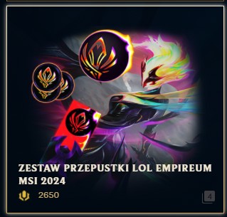 EMPIREUM MSI PASS LEAGUE OF LEGENDS LOL RP 2650RP