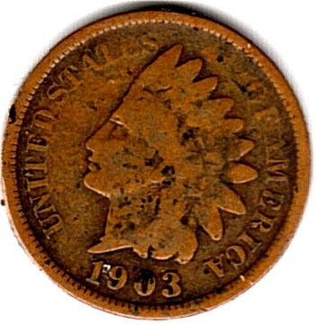 USA 1 cent 1903 r