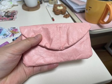 Mini portfel jak papierowy (tyvek)