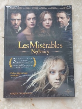 Nowa! Les miserables Nędznicy Książka z filmem DVD