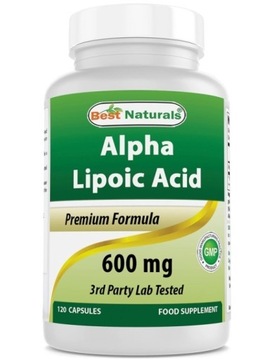 Best Naturals Kwas alfa liponowy, 600 mg, 240 kaps